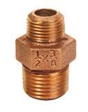 16 Cast ronze Fittings 17 240 Reducing Coupling 241N Inside Hex ushing 1X3/8 1X1/2 1X3/4 11/4X1/2 11/4X3/4 11/4X1 25X10 25X15 25X20 32X15 32X20 32X25 38 38 40 42 42 45 1X1/4 1X3/8 11/4X1/4 11/4X3/8