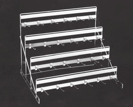 ADJUSTABLE CATHETER WALL RACKS Catheter Wall Racks are desiged for orgaizatio, ivetory cotrol ad excellet visibility, ad are available with adjustable hooks. (Moutig screws/ bolts ot icluded).