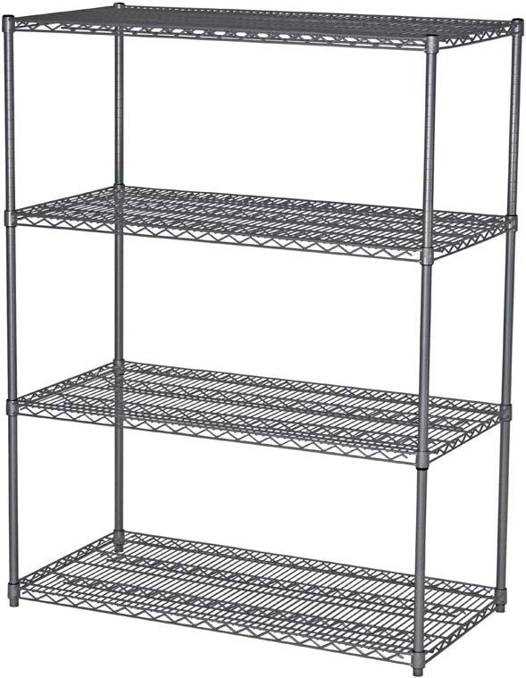 STATIONARY WIRE SHELVING UNITS Our chrome wire shelvig uits are available i 18 ad 24 depths, with legths varyig from 24 wide to 72 wide.