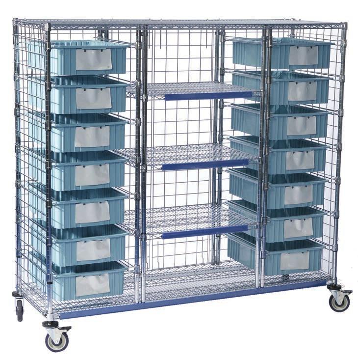 COMBINATION DRAWER/SHELF CARTS 4 Sizes with Sigle ad Double Drawer Vertical Stacks Drawers come