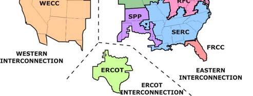 The ERCOT grid: -75% of Texas land -85% of Texas load -38,000 miles of transmission lines -550+ generation units