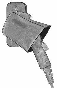 Figure 12: Charge Connector Secured with Padlock which Cannot be Removed from Vehicle without Key.