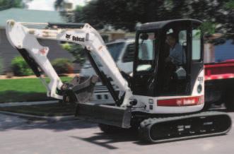 Compact and Versatile Zero Tail Swing Many competing excavators offer Zero Tail Swing, but the 430 and 435 take the concept to the next level.