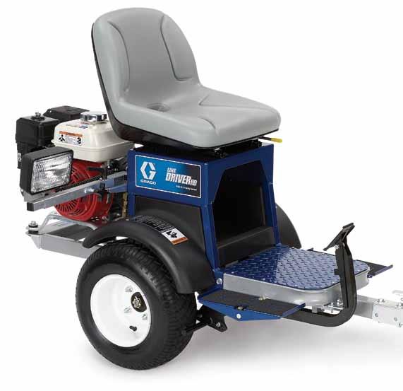 The LineDriver and LineDriver HD attachments provide the most innovative, user-friendly ride-on systems for the professional thermoplastic contractor in the industry only from