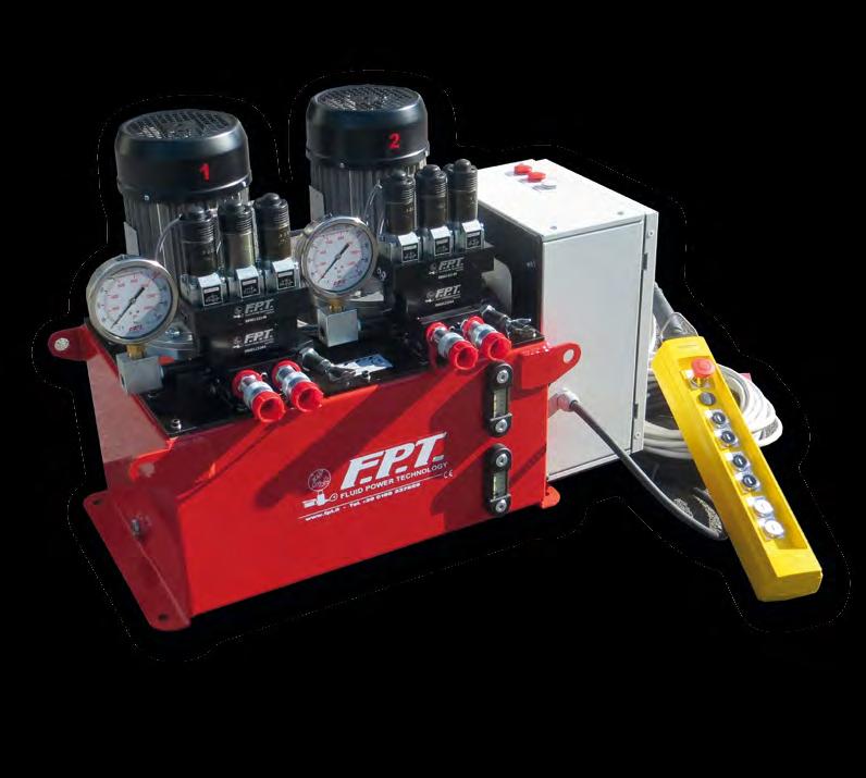 HYDRAULIC PUMPS WITH INDEPENDENT OUTLETS FROM F.P.T. ISO FLOW SERIES 700 bar Single-speed 00.4-0.9 l/min.