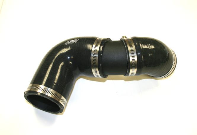 Install driver s side pipe with elbow (45 degree hose