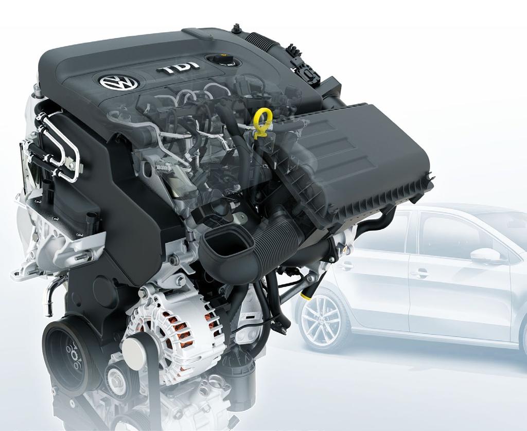 THE NEW 3-CYL ENGINE FROM VW s MODULAR DIESEL ENGINE SYSTEM With its new three-cylinder diesel engine, Volkswagen has created a universal basis for application in the small vehicle segments of the