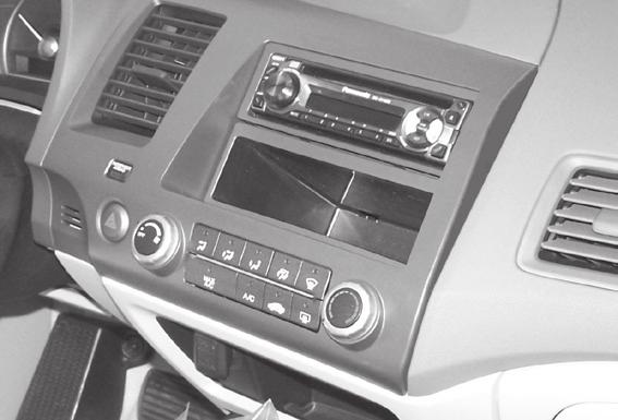 Installation instructions for part 99-7816 KIT FEATURES ISO DIN radio provision with pocket ISO DDIN radio provision Painted to match factory dash: 99-7816G = Gunmetal, 99-7816T= Taupe Honda Civic