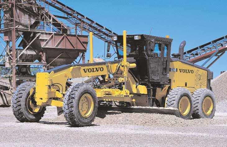 Blade down force / wt / wt Wheelbase Grader capability Unlike other construction equipment, the business end of a grader is in the middle.