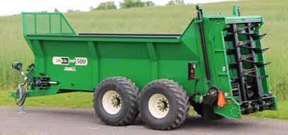Sized for efficiency and engineered for the most demanding jobs. Specifications Capacity 500 Bushels Struck Level ASAE S324.1 425 cu. ft. Heaped ASAE S324.1 622 cu. ft. Load carrying capacity Loading height 16.