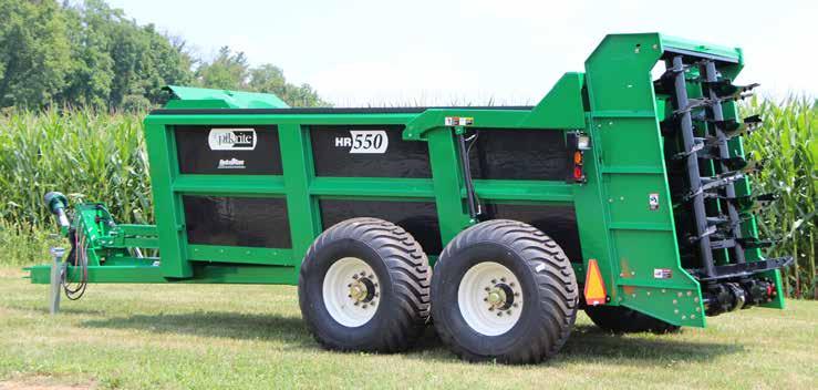 Designed to make the large spreading chores easy The tough and efficient HR 550 was built for larger operations.