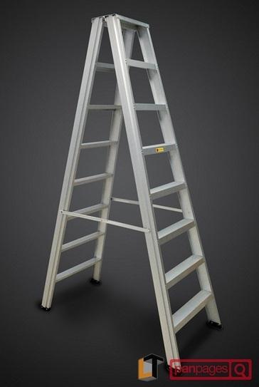 Aluminium A Shape Double Sided Step Ladder *.