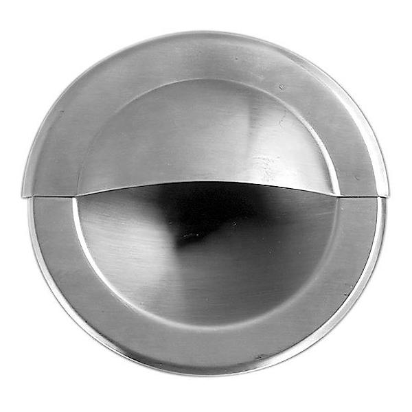 Stainless Steel 121mm 62mm B DO-103 Stainless steel drawer pull, full grip with frame, beveled edge and Stainless Steel 124mm 62mm retainer