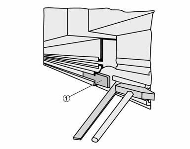 Installation Horizontal run sections Fixing EP end plates Fig. 6: Linking slot diffusers 3. The supplied alignment plates (Fig. 6/1) help you align slot diffusers for a continuous linear arrangement.