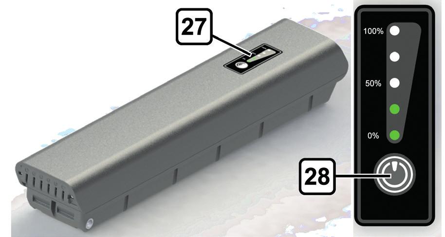 N.B.: Some battery packs may have two charging connections. It does not matter which of the two connections is used for the charging process.