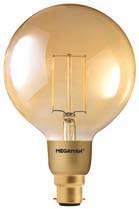 3W Gold Filament Globe Dimming, 125mm 3W Gold Filament ST58 Dimming Economy series Value lamps with a 2 ear Warranty Economy series Value lamps with a 2 ear Warranty Economy series 3W Gold Filament