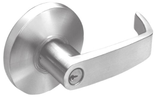 6500 Series Cylindrical Locks Specifications: For Doors 1 3 8 (35mm) to 1 3 4 (44mm) thick door only Backset 2 3 4 (70mm) standard, optional 2 3 8 (60mm) backset optional Cylindrical Housing Steel,