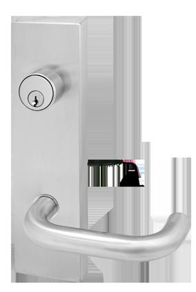 Electrified Lever Trim Cal-Royal s electrified lever trim provides remote locking and unlocking capabilities using industry safety standards.