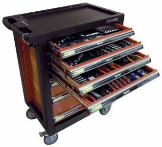 Drawers; 5 Small, 1 Intermediate, 1 Large Mobile Tool Cabinet 8 Drawers; 6 Small, 2 Intermediate Specification Max.