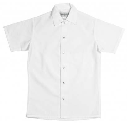S302 Cook Shirt w/ Pocket 100% Murata Jet Spun Polyester 4 oz.