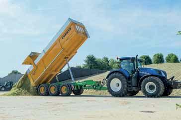 When the tractor is brought to a standstill, the transmission prevents the tractor moving backwards or forwards. Even with a heavy load.