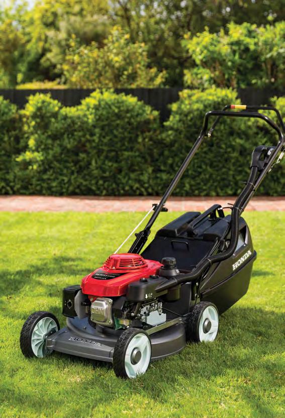 COMMERCIAL RANGE HRU196 HONDA HERITAGE Ideal for medium to large lawns and the serious contractor Added safety with Honda s Engine Brake Technology Reliable 4-Stroke GXV160 engine Rustproof aluminium