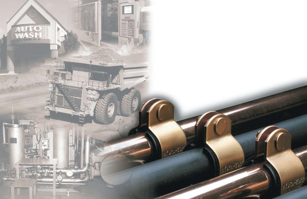 INTRODUCTION ydra-zorb Co. has been the leader in the strut-mounted clamp market for over 30 years, offering a wide variety of solutions when shock, vibration and corrosion are a problem.