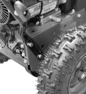 ASSEMBLY AND ADJUSTMENTS The following section describes steps necessary to prepare the snow thrower for use.