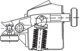 The springs compress and the wedge forces the side plate into close watertight contact with the valve faces. This illustration shows a shear pin assembly to a main shaft.
