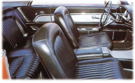 BEIGE (54, 54A) All 1962 seat covers are made with trim color welt as original.