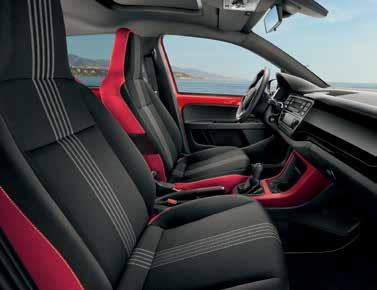 Monte Carlo 7 MONTE CARLO SPORT INTERIOR The upholstery in a combination of red and black is