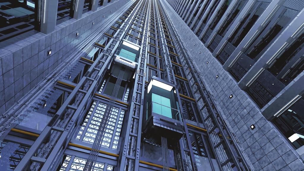 HEIDENHAIN Measuring Technology for the Elevators of the Future Traveling Vertically and Horizontally Without a Cable construction methods and structural analysis of such buildings at the same time