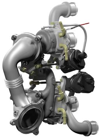 - 3 - Figure 11 shows the final turbocharger system, including the electrical waste gates, which are mounted on the compressor housing to prevent excessive heat input