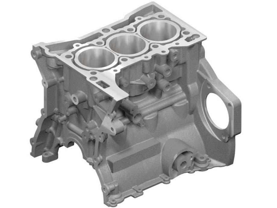 - 1 - Cylinder Block and Crank Train The main dimensions of the MTDi cylinder block are carried over from the 1.0l Ecoboost production engine architecture.