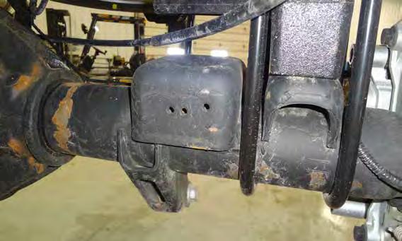 AXLE BRACKET INSTALLATION INSTRUCTIONS 1. Park the vehicle on a clean, flat surface and block the rear wheels for safety. to hang.