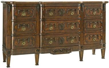 Five Drawer Chest 1340-110 40w x 20½d x 60h BEAUTY AND GRACE