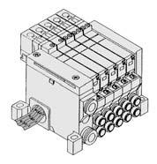 ort Solenoid Valve Series VQ Series VQ/ase Mounted: