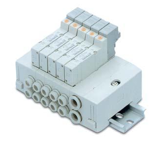 ase Mounted Manifold Slice Type/DIN Rail Mounted Individual Wiring ase Mounted Manifold Slice Type/DIN Rail Mounted Individual Wiring Series SY/000 How to Order Manifold Series SY/000 R NRTL /C SSY 0