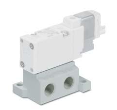 Series SYJ//7000 ort Solenoid Valve Rubber Seal lso vailable SYJ000 base mounted port valve.