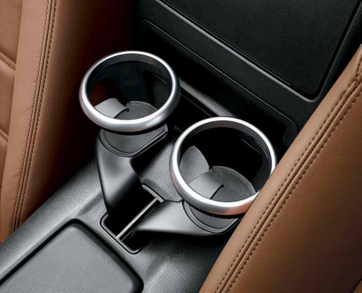 7180761 Piano black cup holders Set of two left and right.
