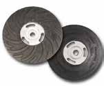FEIN ABRASIVES RESIN FIBRE DISCS FEIN Resin Fibre Discs continued from page 108. SPIRAL AIR- COOLED BACKING PADS for fibre discs Centre nut is not included. Size in. Ref.