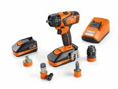 CORDLESS FEIN CORDLESS OVERVIEW Cordless set versions SELECT SET BASIC SET PROFI SET Tool without batteries and without charger in plastic carrying case.