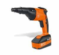 FEIN cordless 18V drywall screw gun ASCT 18 M Lightweight autofeed screwdriver for more than 2,000 repeated screw fittings per battery charge.