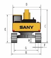 4 Maximum Travel Force (kn) 274 Gradeability 70%35 ITEM UNDERCARRIAGE Track shoe width (mm) 700 Number of track shoes (per 45 side) Carrier roller (per side) 2 Track roller (per side) 9 mm A
