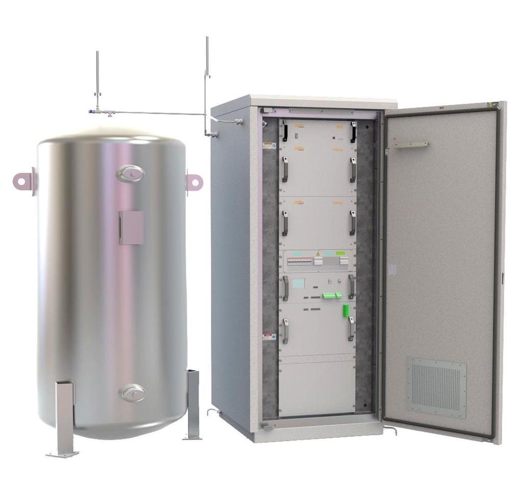 GenStore Backup Power without Fuel Logistics Jupiter system with integrated on-site hydrogen generation via electrolysis creates a fuel independent power supply!