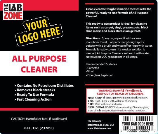 All Purpose Cleaner Clean even the toughest marine messes with the powerful, ready-to-use formula of All Purpose Cleaner! Use when water just will not get the job done.