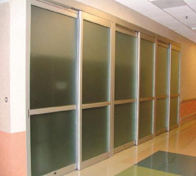 In addition, a varying number of hospital staff rely on repeated and reliable access to ICU/CCU areas. Besam has a complete line of manual sliding doors to fit any ICU/CCU room.
