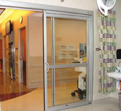 Smoke Seal Package Besam offers a smoke seal option for our standard 2- and 4-panel ICU/CCU doors. The smoke seals provide a barrier between the elements and possible gaps in a door package.