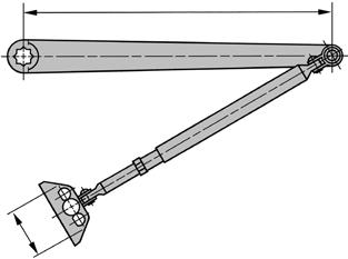 Arm Set with Long Rod and Shoe Set A45-501L For reveals