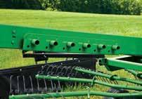 Frontier Rotary Rakes feature cam-action tine arms (bottom-left) that help to